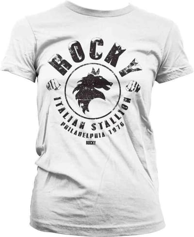 Rocky Dames Tshirt -S- Italian Stallion Wit