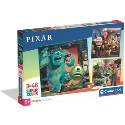 Clementoni - Puzzel - 3x48 Stukjes - Disney Pixar Thema - Puzzel Voor Kinderen - Vanaf 5 Jaar