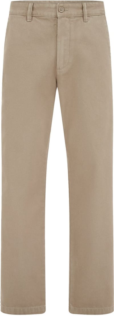 WE Fashion Heren regular fit chino met structuur