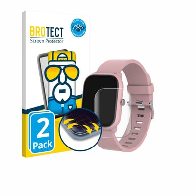 BROTECT - Screenprotector voor Denver SWK-120RO - Folie Beschermfolie transparant volledig dekking - 2 Stuks