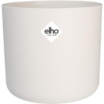 Elho B.for Soft Rond 30 - Bloempot voor Binnen - 100% Gerecycled Plastic - Ø 29.5 x H 27.6 cm - Wit