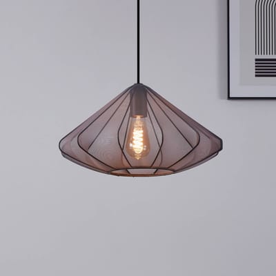 EGLO Dolwen Hanglamp - E27 - Ø 42,5 cm - Zwart - Textiel