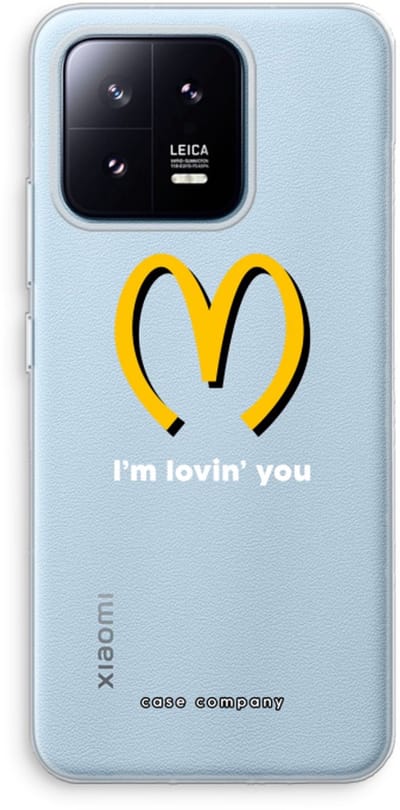 Case Company® - Hoesje geschikt voor Xiaomi 13 Pro hoesje - I'm lovin' you - Soft Cover Telefoonhoesje - Bescherming aan alle Kanten en Schermrand