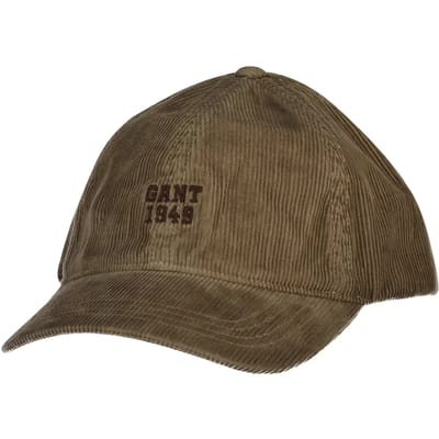 Gant Cap Subtle 1949 Logo Corduroy Light Taupe / male