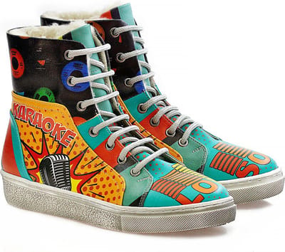 GOBY - Karaoke - Boots - Sneakers - Laarzen - Hoge kwaliteit - Handmade - Maat 41