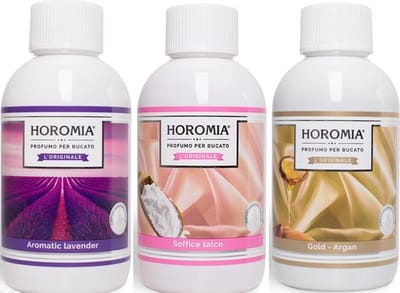 Wasparfum Horomia | set 3 x 250 ml Aromatic lavender, Soffice talco, Gold argan
