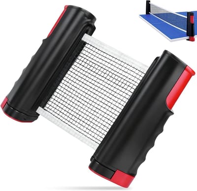 Verstelbaar tafeltennisnet van 10 - 175 cm, vervangend net voor binnen en buiten, tafeltennisaccessoires voor sport en spel