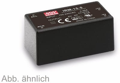 MEAN WELL AC/DC-printvoeding IRM-15-5, 5 V-/3 A, 15 W