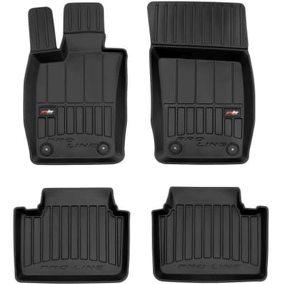 Frogum - No.77 - Automatten 3D - Geschikt voor PORSCHE Panamera II vanaf 2016 - 4-delig - TPE Rubber - Zwart