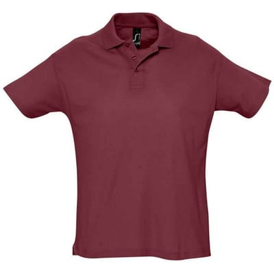 SOLS Heren Zomer II Poloshirt (Bourgondië)