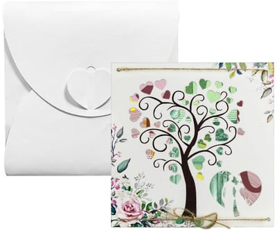 Dailygoods- Geldwenskaarten Huwelijk - Geldcadeau - Bruiloftskaarten - Wenskaarten voor Bruidegom - Envelop - Hartvormig Design - Huwelijkskaarten
