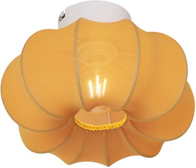 QAZQA plu ayesha - Japandi Plafondlamp - 1 lichts - Ø 27 cm - Goud - Woonkamer | Slaapkamer | Keuken