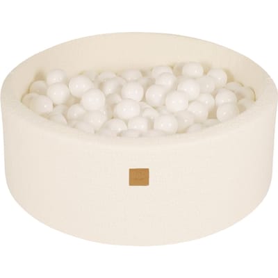 MEOWBABY Ballenbak teddy - Boucle stof - 90x40 cm - 200 ballen - Anti-allergisch