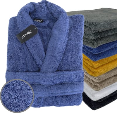 iSleep Terry Badjas - 100% Katoen - Unisex - Maat S - Donker Blauw