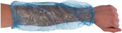 TWINS wegwerp mouwovertrek blauw PE 20 my per 100 stuks