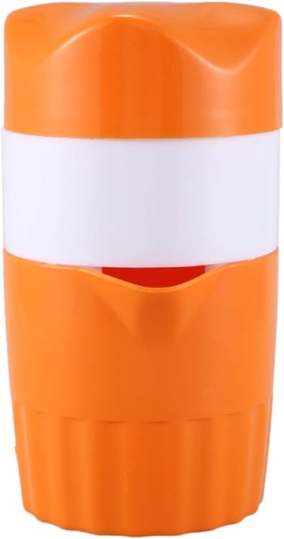 Handige Fruitpers - Sapmaker Keuken - Verse Sappen Maken - Draagbaar Ontwerp - 17.5cm x 10cm - Oranje