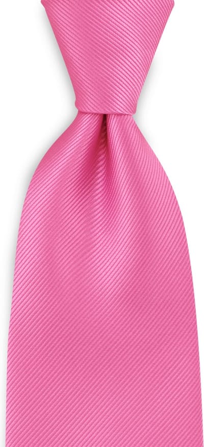 JB Collection - Stropdassen - stropdas zijde roze repp - roze