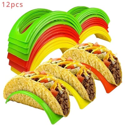 Burrito Rek Tortilla Dienblad Voedseldienblad voor Kleine Feestjes Niet-toxisch Bisfenolvrij Dinsdag Keukenartikelen Koken Deur Hotdog Grill