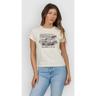 Salty Crew Truck Stop Modern T-Shirt wit