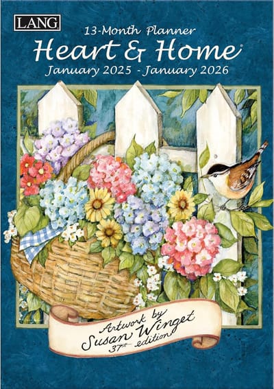 Maandplanner 2025 - Groot Formaat met Tuin- & Huisillustraties - 13 Maanden