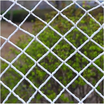 Kinderen Veiligheidsnet - Balkonnet Kattennet - Valbeveiliging Balkon - Duurzaam Nylon Weefsel - 10cm Raster - Wit