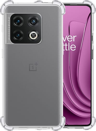 Hoesje - Geschikt voor OnePlus 10 Pro - Sterk & Shockproof - Siliconen Case - Back Cover - Telefoon Hoes Shock Proof - Telefoonhoesjes - Transparant