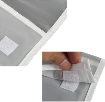 Stofkap Strijkplank - Opbergtas Beschermhoes - Strijkplank Opbergen - Klittenbandsluiting Transparant - 41cm x 131cm - Transparant
