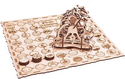 Houten 3D Puzzel Rad van Fortuin Mechanisch Model - Lijmvrije Montage