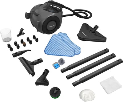 Stoomreiniger - Reinigingsmachine - Hygiënisch Huis - 100+ Oppervlakken - 50 Minuten - Zwart
