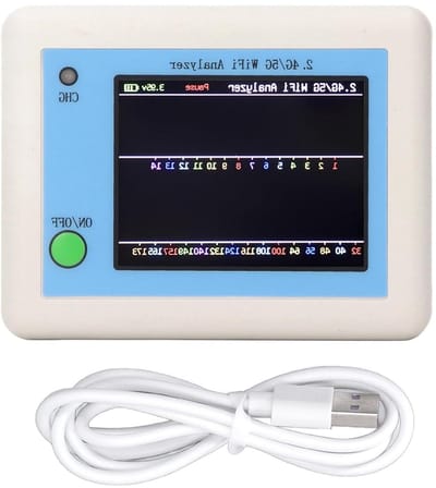 Wifi Analyzer - Netwerk Scanner - Wifi Optimalisatie - TFT Kleurenscherm - 2.4 Inch - Zwart