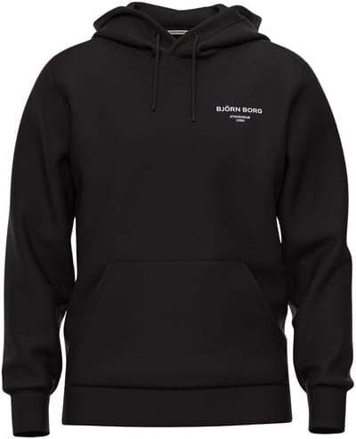 Björn Borg Essential 1 Hoodie Heren Trui met Capuchon - Katoen - Zwart - Maat XL