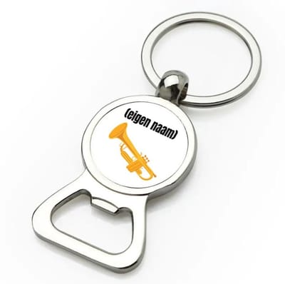 Akyol - trompet met eigen naam flesopener - Trompet - muziek liefhebbers - iemand die houdt van trompetten - verjaardag - cadeau - kado - geschenk - 9 bij 3 cm