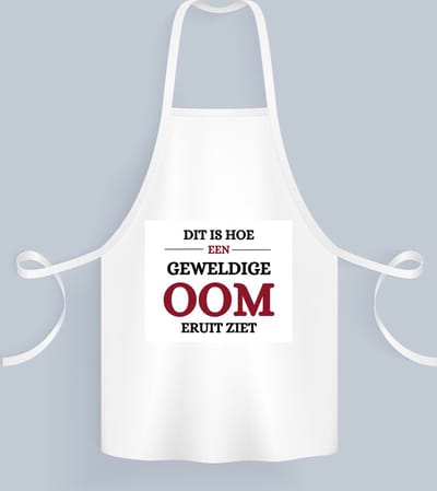 Akyol - meest geweldige oom Keukenschort - Oom - een oom - verjaardagscadeau - cadeau voor oom - kado - 82 bij 71 cm