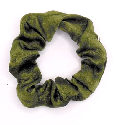Scrunchie satijn groen
