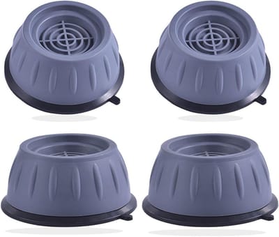 Wasmachine Voetjes - Trillingsdempers Droger - Apparaten Stabiliseren - Universeel Anti-slip - 4 stuks - Zwart