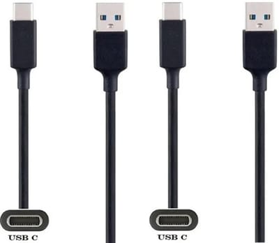 2 stuks OneOne 0,5m USB C kabel. Handige extra korte laadkabel. Oplaadkabel snoer past op Universeel Microsoft, LG, Lenovo, HTC, Honor, Samsung Galaxy, Huawei, Motorola Moto, Xiaomi, Sony Xperia, Kobo (Rakuten), Astell&Kern