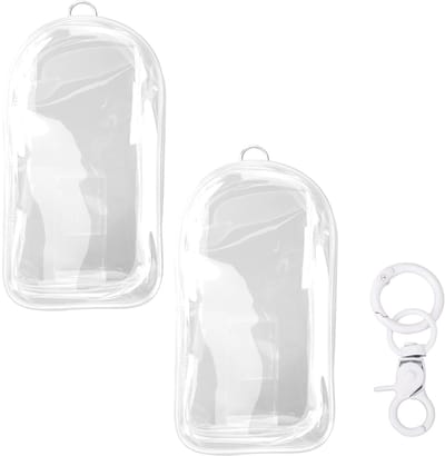 Dailygoods- Beschermhoes Waterdicht - 2 Stuks Displaycase - Transparant PVC - Sleutelhangers - Poppen - Afmetingen 19,5 x 10,5 cm