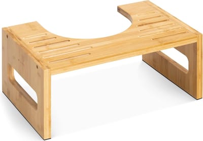 Toiletkrukje - Bamboe WC krukje voor juiste houding - Antislip oppervlak - Bruin Verbeter je stoelgang met dit comfortabele en stijlvolle toiletkrukje van bamboe. Het antislip-oppervlak zorgt voor veiligheid en stabiliteit.