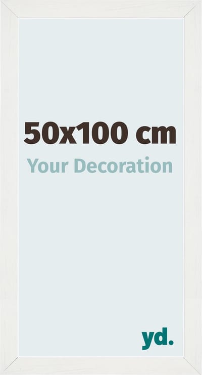Your Decoration - Fotolijst 50x100 cm - MDF - Wit Geveegd - Mura