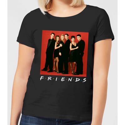 Friends Character Pose dames t-shirt - Zwart - 3XL