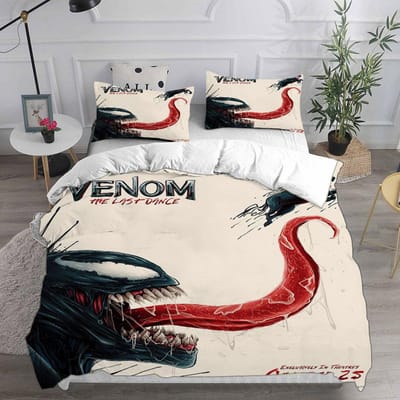Venom The Last Dance Beddengoedsets Zachte Dekbedovertrek Bedsprei Dekbedovertrek Kussensloop 2-3 Delige Sets Kinderen Volwassen Maat US Twin173x218cm