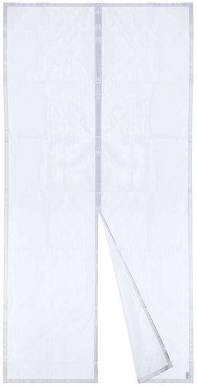 Apalus Magnetisch Deurscherm, Gaasgordijn, Magnetische Sluiting van Boven naar Beneden met Automatische Sluiting, Houdt Frisse Lucht Binnen (120x220cm, Wit)
