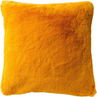 Dutch Decor ZAYA - kussenhoes 60x60 cm - bontlook - extra groot - Golden Glow - geel - met rits - zonder binnenkussen