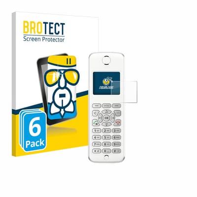 Screenprotector 6 Stuks voor AVM Fritz!Fon M2 Beschermglas transparant