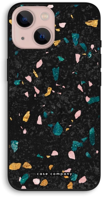 Case Company® - Hoesje geschikt voor iPhone 13 hoesje - Terrazzo N°10 - Biologisch Afbreekbaar Telefoonhoesje - Bescherming alle Kanten en Schermrand