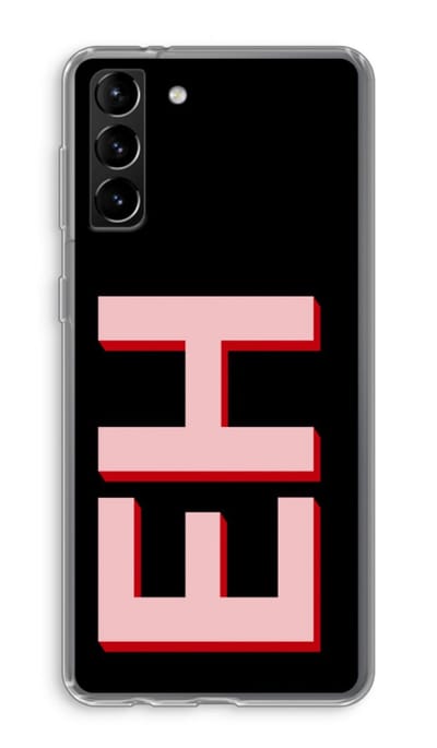 Gepersonaliseerd - Case Company® - Hoesje geschikt voor Samsung Galaxy S21 Plus hoesje - Monogram - Soft Cover Telefoonhoesje - Bescherming aan alle Kanten en Schermrand