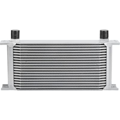 Radiateur Refroidisseur d'Huile Moteur Type Britannique 19 Rangées Système de Refroidissement Argent