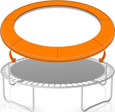 Trampoline Randafdekking - Veerbescherming - Veilig Spelen - Scheurvast UV Bestendig - 183-487 cm - Oranje