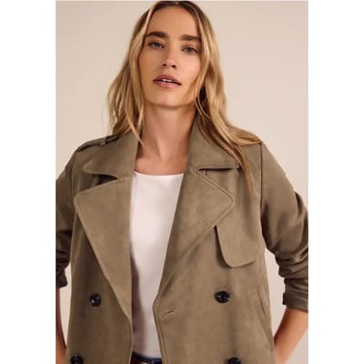 Korte trenchcoat