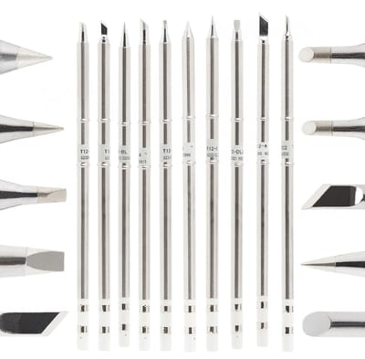 TECHREBAL T12 - Soldeerpuntenset - Wkuilt-in Heater - 10 Stuks - Precisiewerk